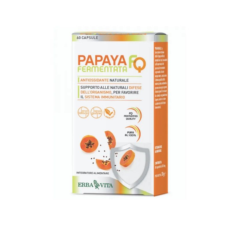 Erba Vita Papaya Fermentata FQ ad azione antiossidante e per il sistema immunitario 60 capsule-1