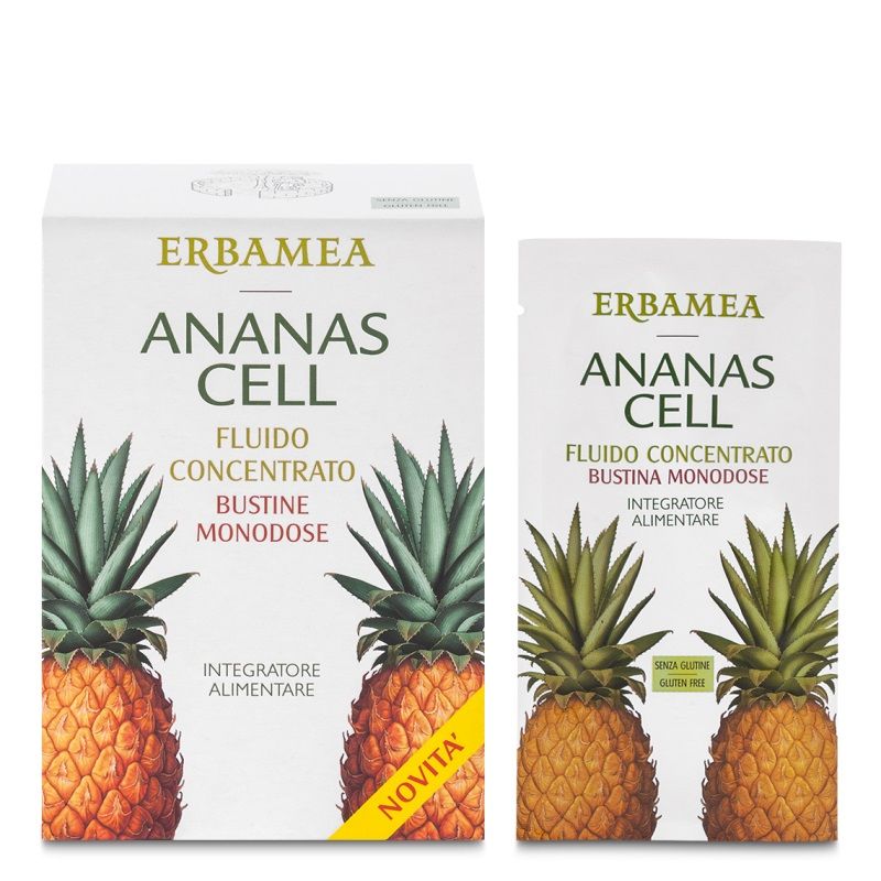 Erbamea Ananas Cell Fluido concentrato per contrastare la cellulite 15 bustine da 20ml-1