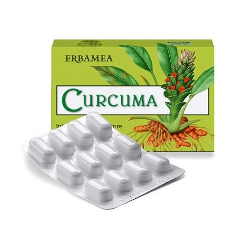 Erbamea Curcuma utile alla funzionalità articolare 24 capsule-1