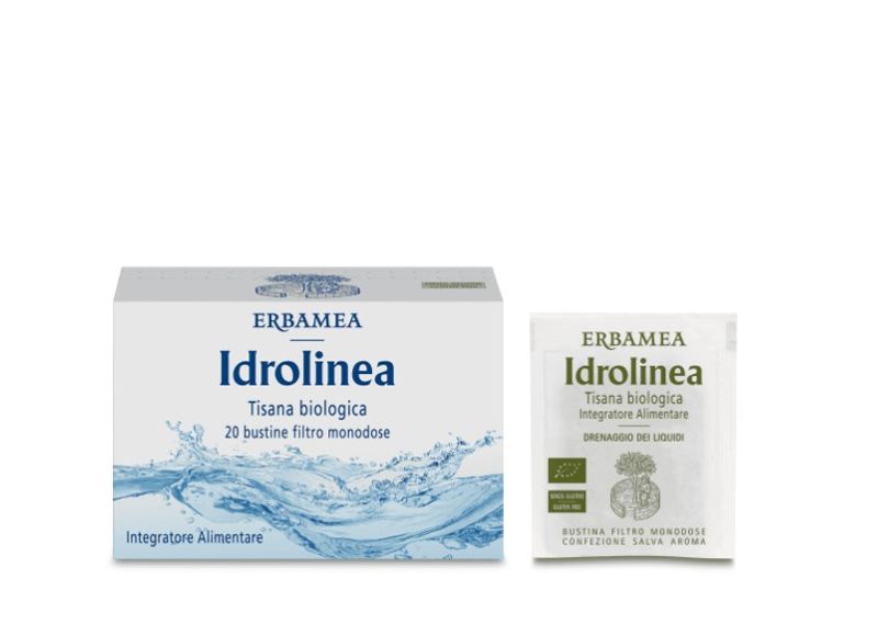 Erbamea Idrolinea Tisana biologica ad azione drenante 20 bustine filtro-1
