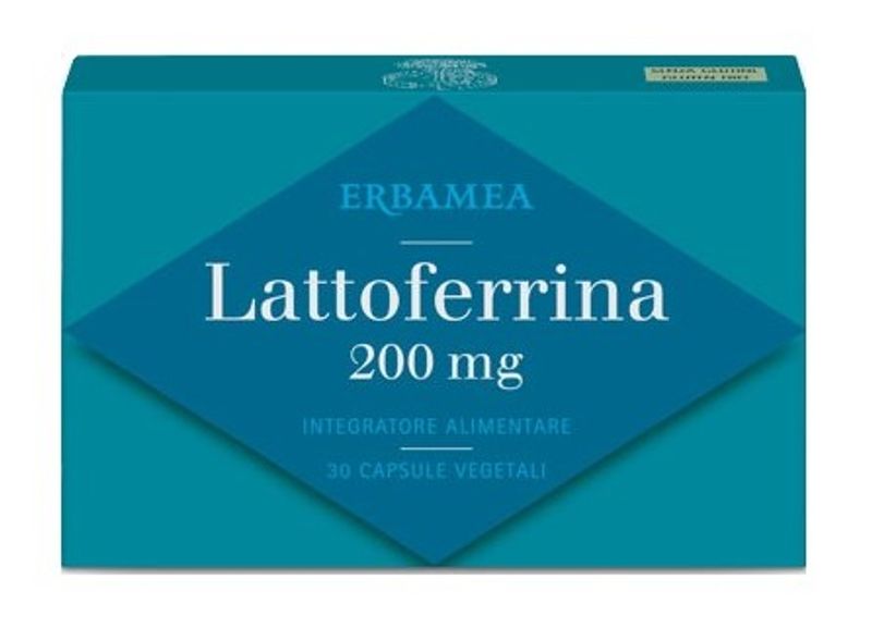 Erbamea Lattoferrina 200mg Integratore di Lattoferrina 30 capsule-1