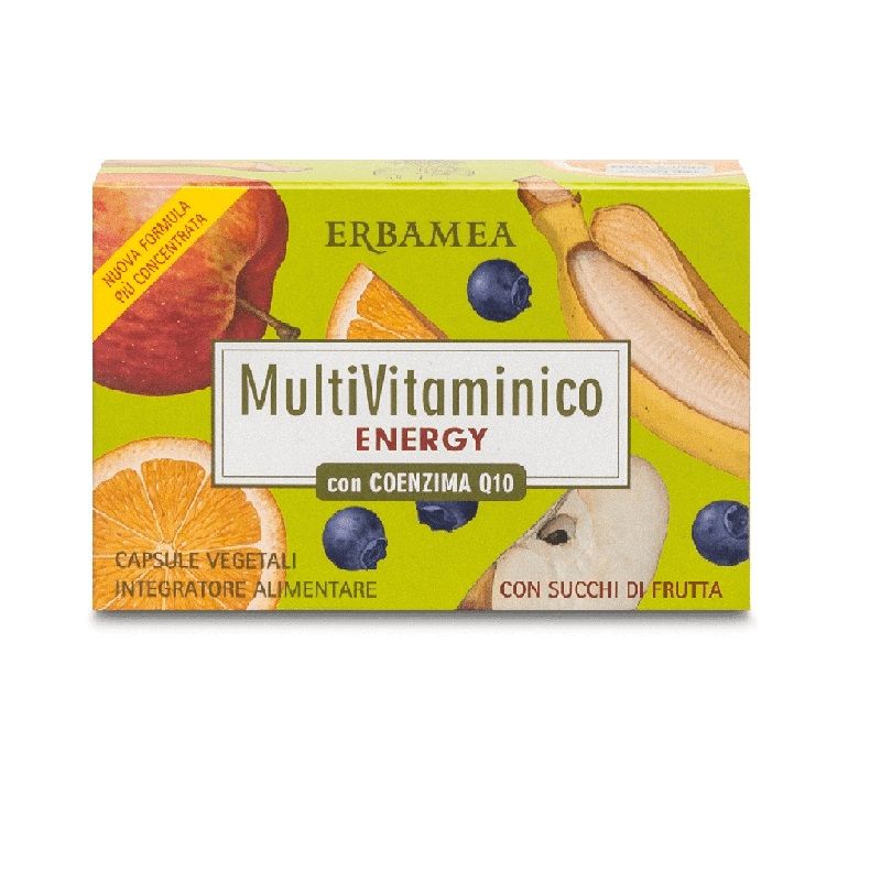 Erbamea Multivitaminico Energy per ridurre stanchezza e affaticamento 24 capsule-1