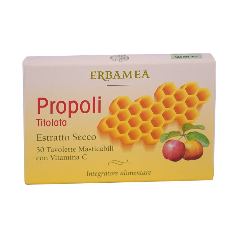 Erbamea Propoli Titolata 30 tavolette masticabili-1