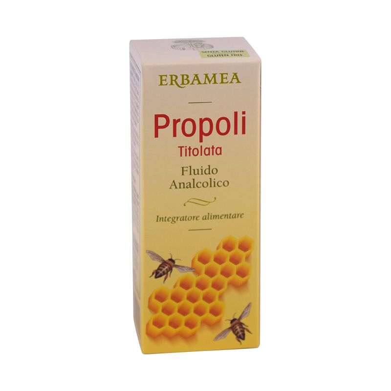Erbamea Propoli Titolata Fluido Analcolico per il benessere della gola e delle vie respiratorie 30ml-1