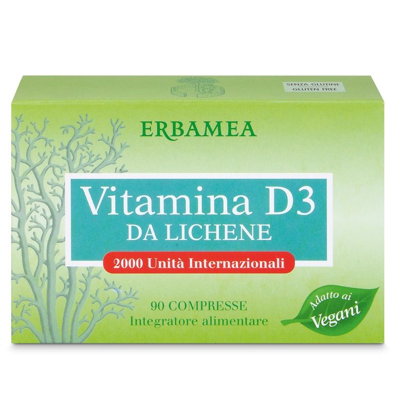 Erbamea Vitamina D3 da Lichene Integratore alimentare 90 compresse-1