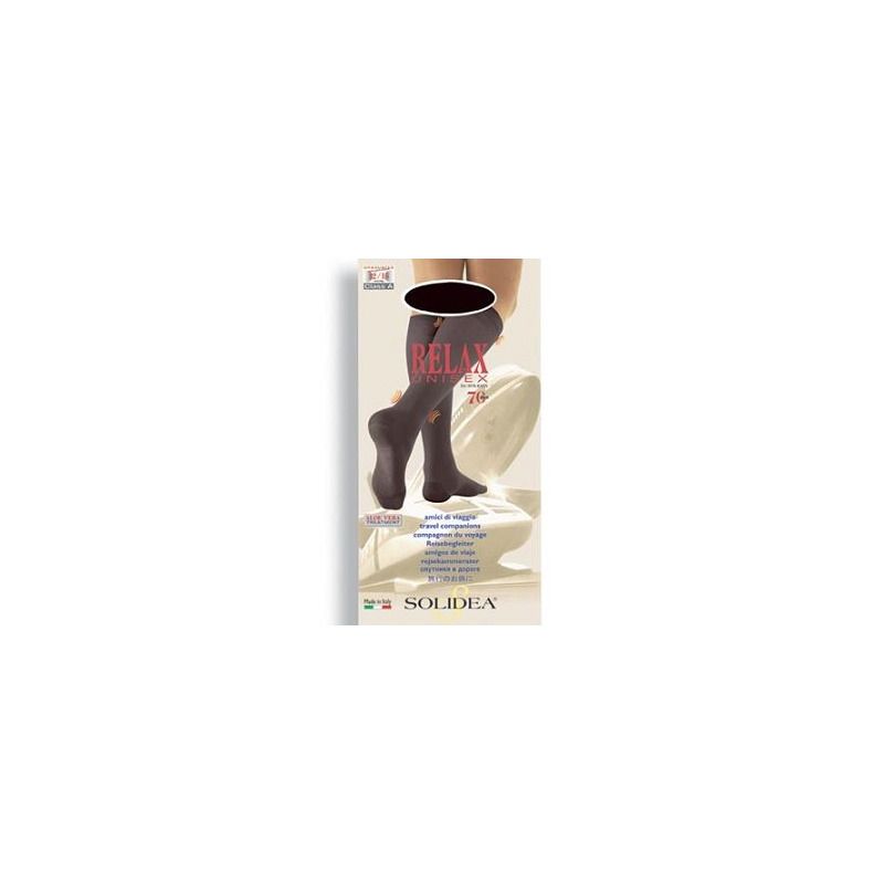 Solidea Relax Gambaletto Unisex 70 denari a compressione graduata colore cammello taglia 2 - M-1