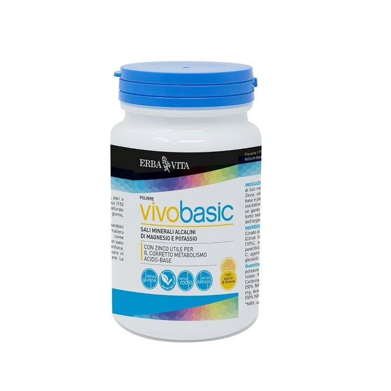 Erba Vita VivoBasic utile per il corretto metabolismo acido-basico 200g gusto limone-1