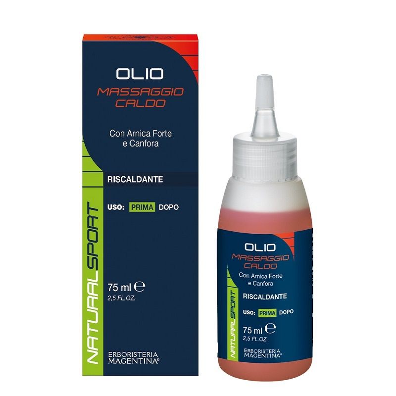 Erboristeria Magentina Natural Sport Olio Massaggio Caldo 75ml-1