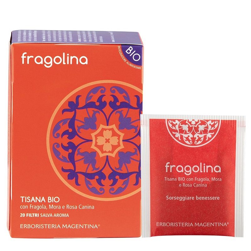 Erboristeria Magentina Tisana Fragolina Bio 20 Filtri-1