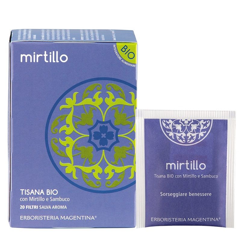 Erboristeria Magentina Tisana Mirtillo Bio 20 Filtri-1