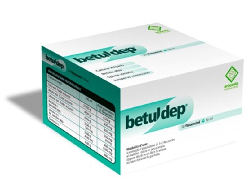 Erbozeta Betuldep utile per la funzionalità delle vie urinarie 20 flaconcini-1