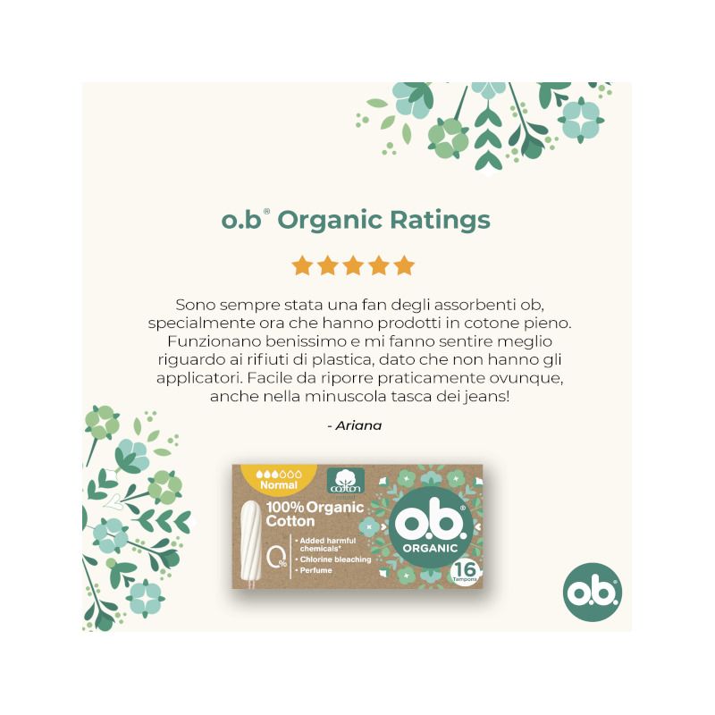Ob Pro Comfort Organic Normal 16 Tamponi-8