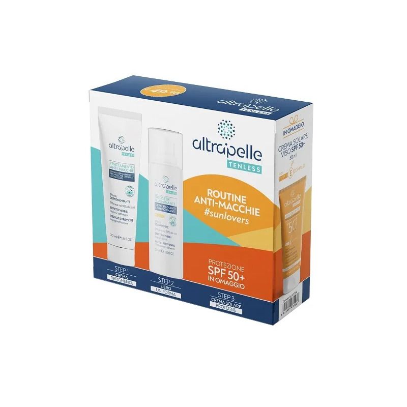 Altrapelle Tenless Routine Anti-Macchia crema + siero + crema solare SPF50+-1