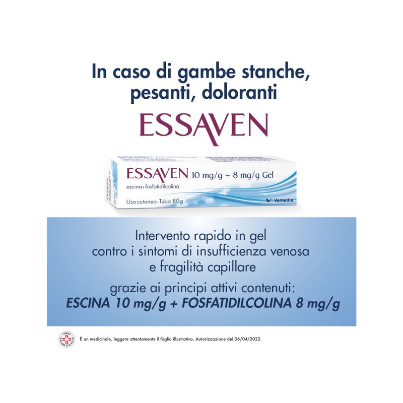 Essaven Gel C.M 1% + 0,8% 40 Grammi-3