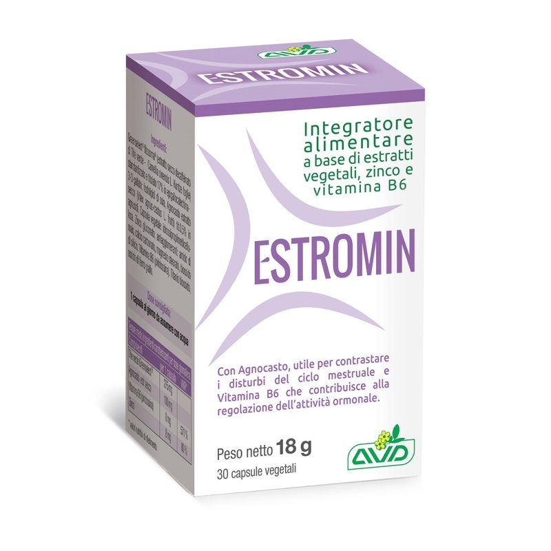 Estromin per i disturbi del ciclo mestruale 30 capsule vegetali-1