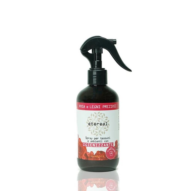 Etereal Spray Per Tessuti E Ambienti Igienizzante Rosa E Legni Preziosi 250ml-1