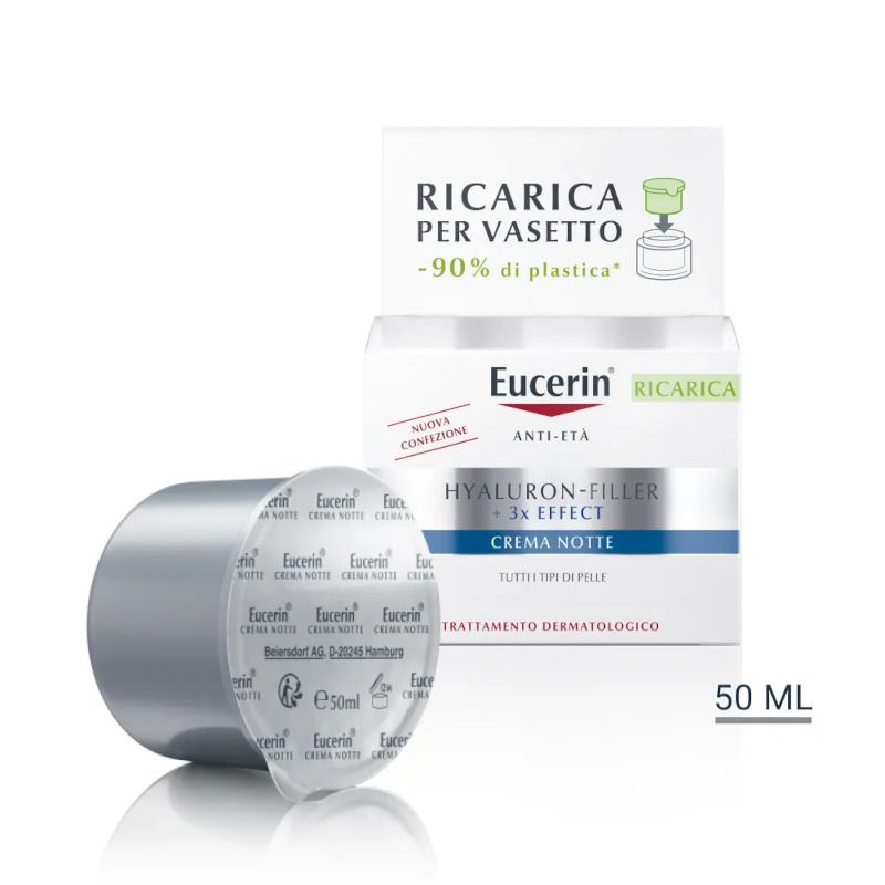 Eucerin Hyaluron Filler crema notte ricarica 50ml-1