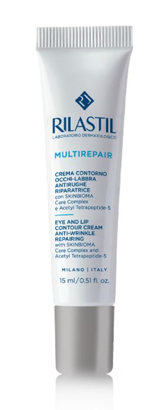 Rilastil Multirepair crema contorno occhi-labbra antirughe riparatrice 15ml-1