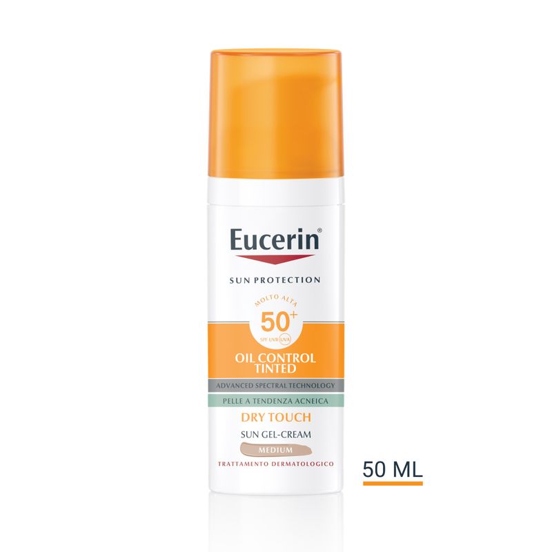 Eucerin Sun Oil Control Tinted Gel-Crème With SPF50+ Medium-1