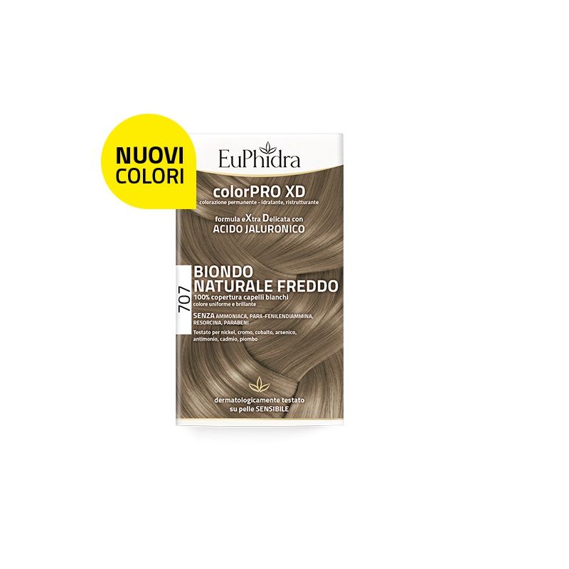 Euphidra ColorPro XD Kit Tinta Capelli 707 Biondo Naturale Freddo-1