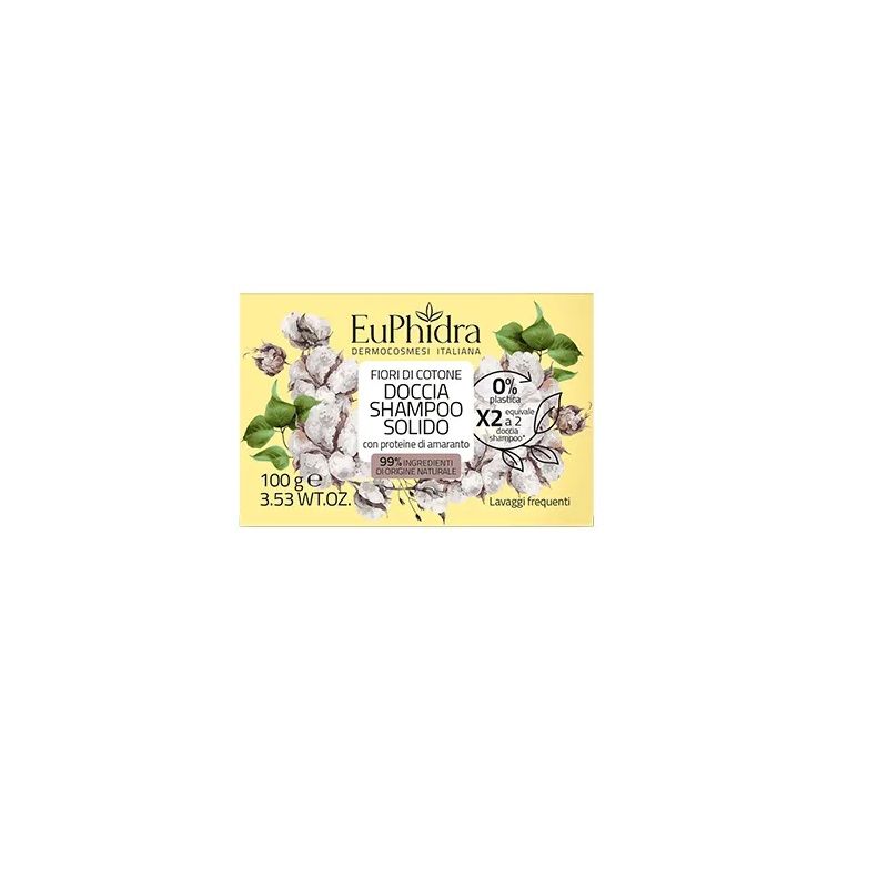 Euphidra Fiori di Cotone doccia shampoo solido 100g-1