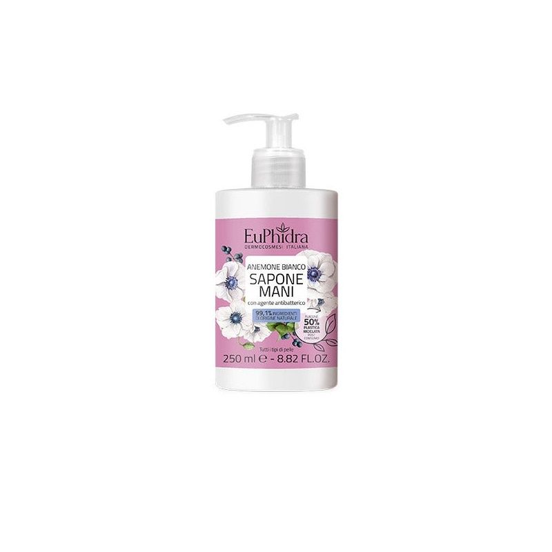 Euphidra Sapone Liquido Mani Anemone Bianco 250ml-1