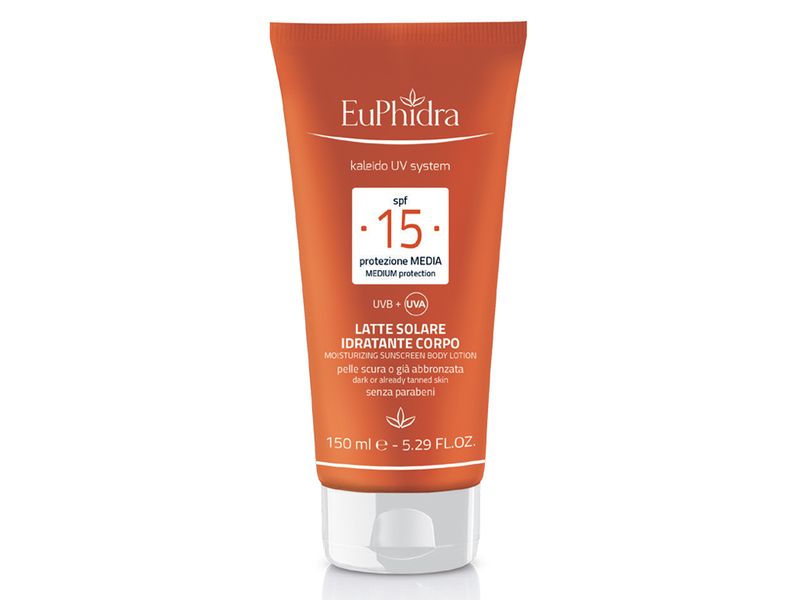 Euphidra Kaledio UV System Latte Solare SPF15 Corpo 150ml-1