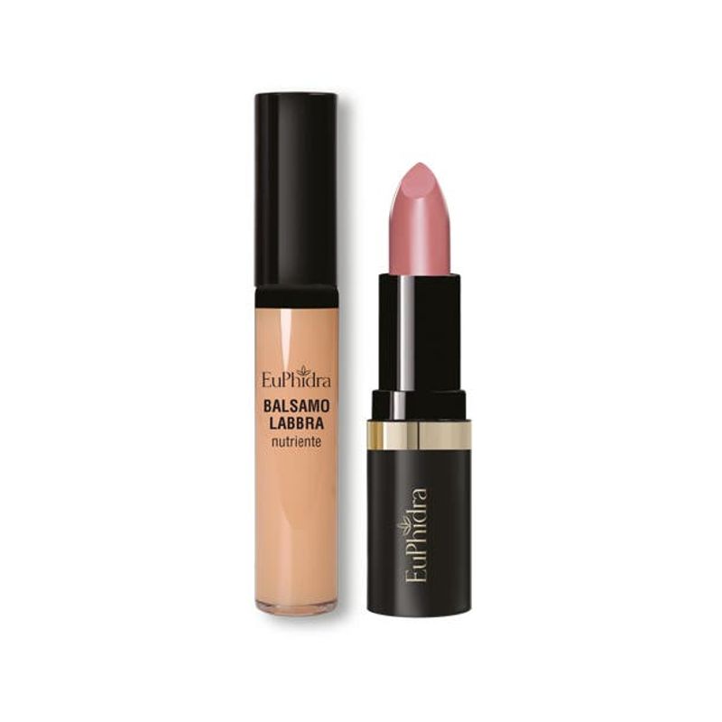 Euphidra Labbra Bellissime Rossetto Mat + Balsamo Labbra 01 Nudo-2