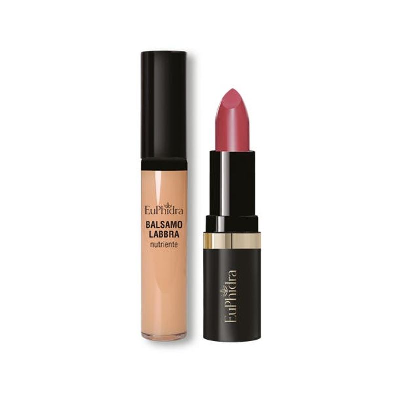 Euphidra Labbra Bellissime Rossetto Mat + Balsamo Labbra 02 Rosso-2