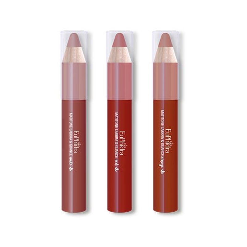 Euphidra Le Magnifiche Tre Mini Matitoni Labbra Nude/Red/Orange 02-2