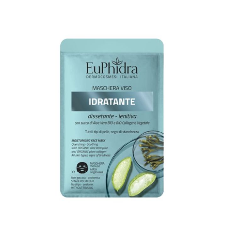 Euphidra Maschera Viso Idratante Dissetante e Lenitiva 1 maschera monouso-1