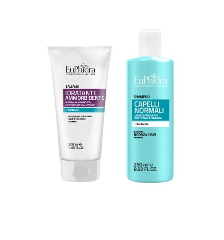 Euphidra Trattamento capelli normali shampoo 250ml+ balsamo idratante 200ml-1