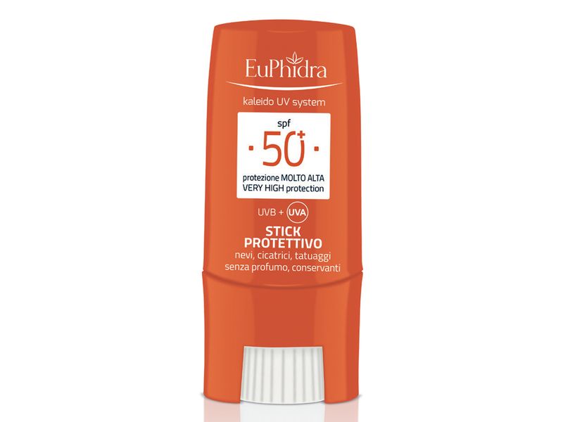 EuPhidra Kaleido UV System Stick Solare Protettivo SPF50+ zone sensibili-1