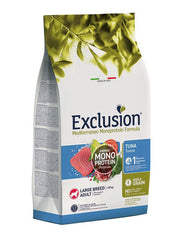Exclusion Mediterraneo Monoprotein Noble Grain Crocchette Tonno Cani Adulti Taglia Grande Sacco 12kg-1