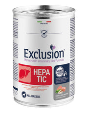 Exclusion Monoprotein Veterinary Diet Formula Hepatic Umido Suino/Riso/Piselli Cani Lattina 200g-1
