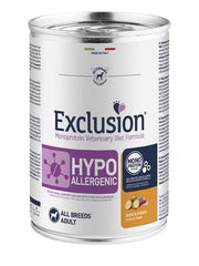 Exclusion Monoprotein Veterinary Diet Formula Hypoallergenic Umido Anatra/Patate Cani Lattina 400g-1