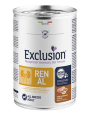Exclusion Monoprotein Veterinary Diet Formula Renal Umido Sorgo/Suino/Riso Cani Lattina 400g-1