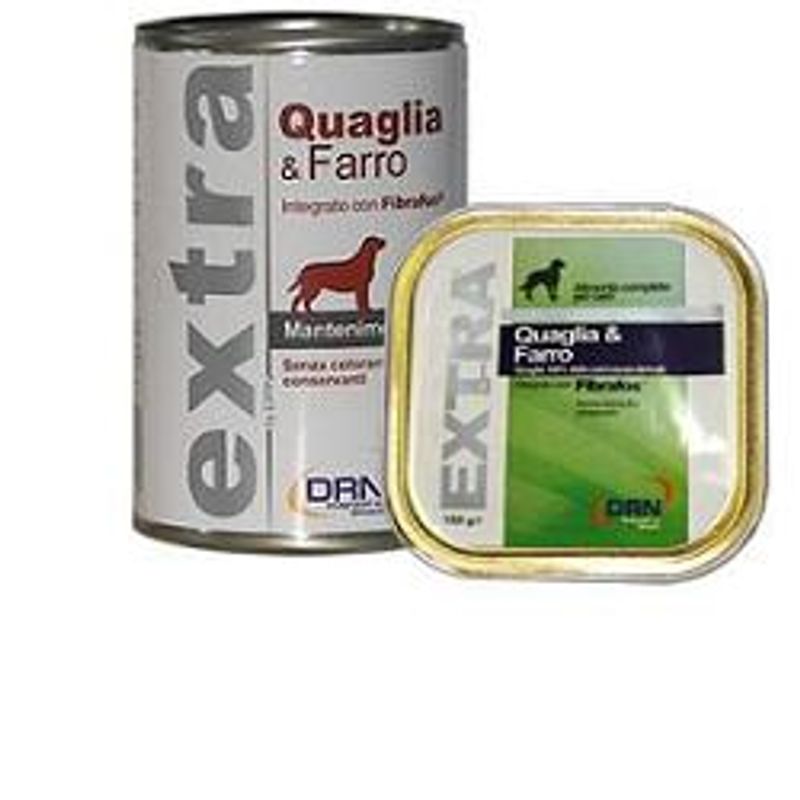 Drn Extra Quaglia E Farro Cibo Umido Cani Adulti Barattolo 400g-1