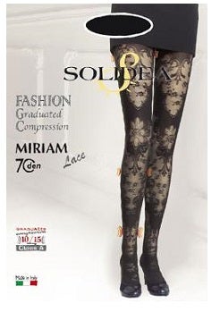Solidea Miriam 70 Lace Collant Pizzo Colore Nero Taglia 3 - M/L-1