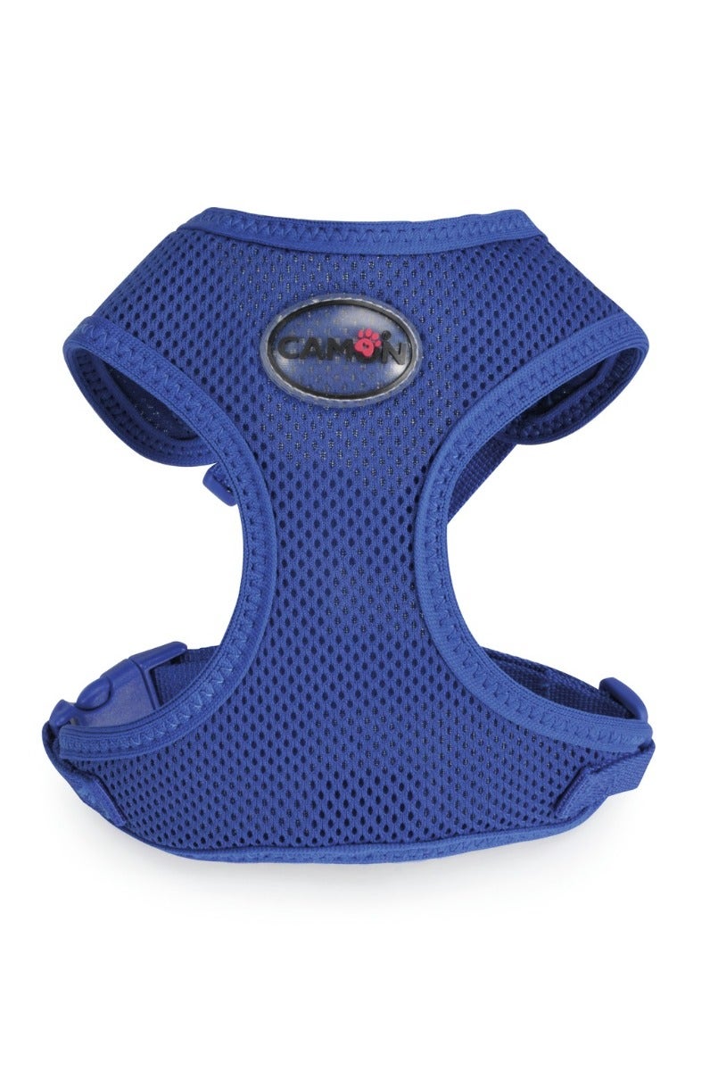 Camon Pettorina Mesh Con Doppia Regolazione Azzurro Per Cani Taglia M-1