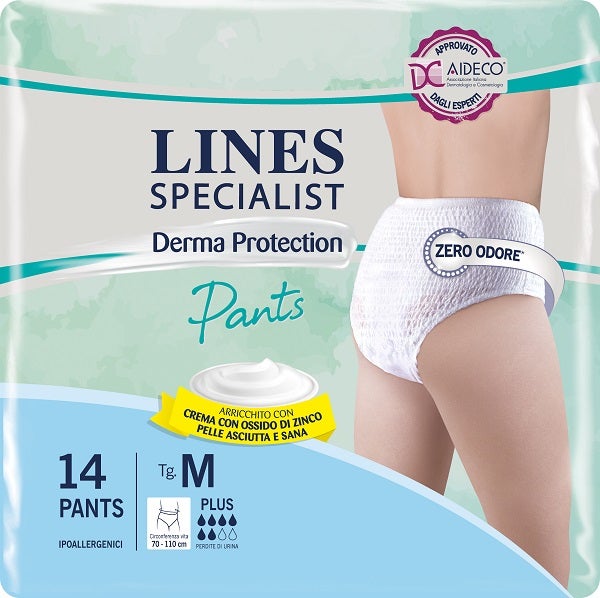Pannolone per Incontinenza Lines Specialist Derma Pants Plus m 14 Pezzi-1