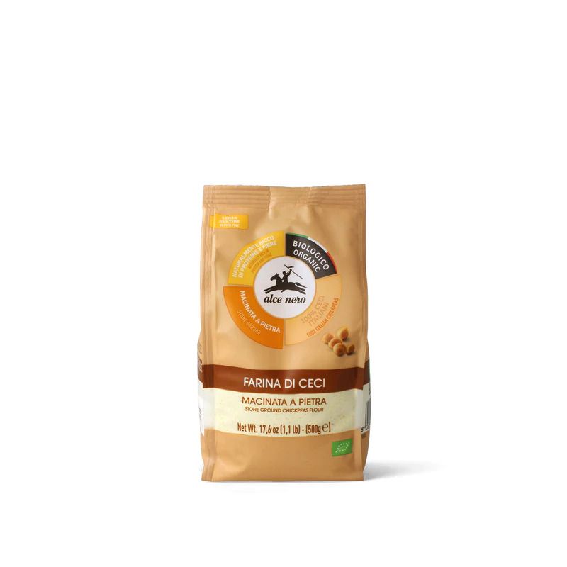 Alce Nero Farina di ceci macinata a pietra BIO 200g-1