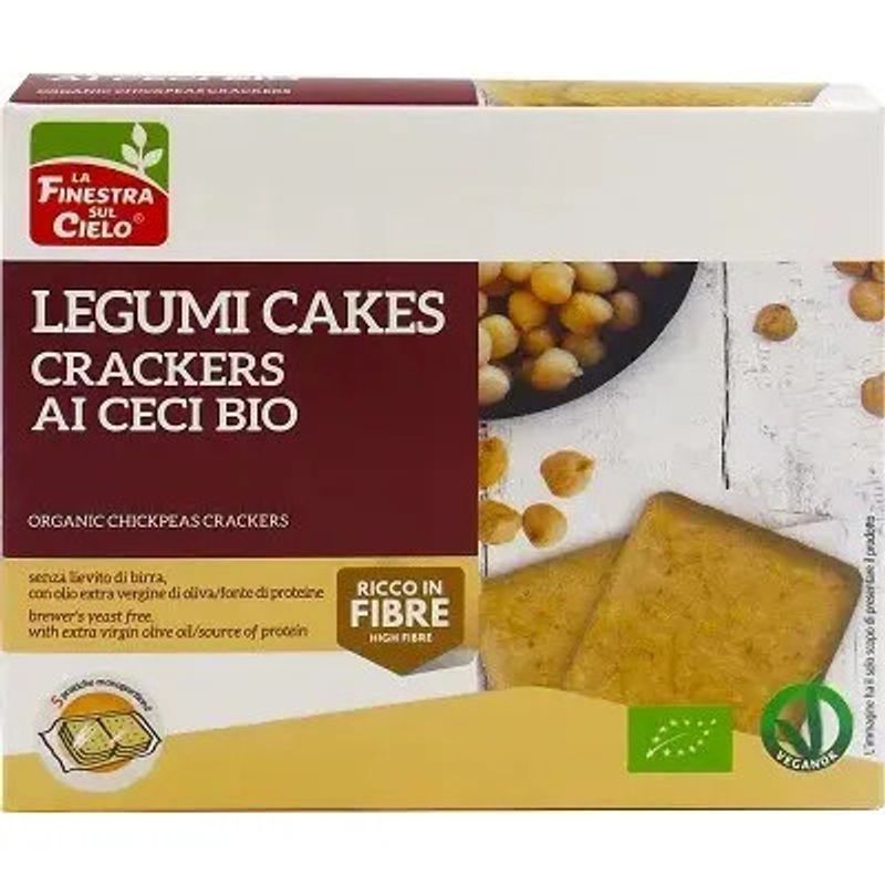 La Finestra Sul Cielo Legumi Cakes Crackers Ai Ceci Bio 250g-1