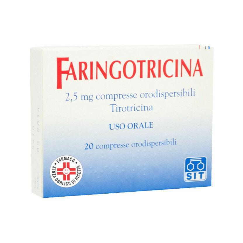 Faringotricina 2,5 Mg Tirotricina 20 Compresse Orodispersibili-2