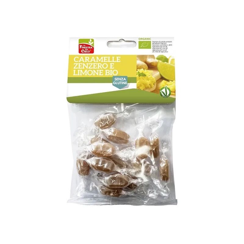 La Finestra sul Cielo Caramelle Zenzero e Limone BIO 50g-1