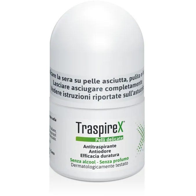 Traspirex Roll-On Ascelle Antitraspirante Pelli Delicate 20ml-1