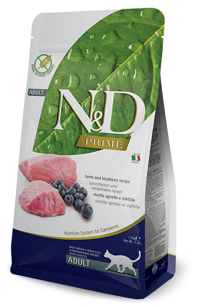 Farmina N&D Prime Agnello E Mirtillo Gatti Adulti Sacco 300g-1