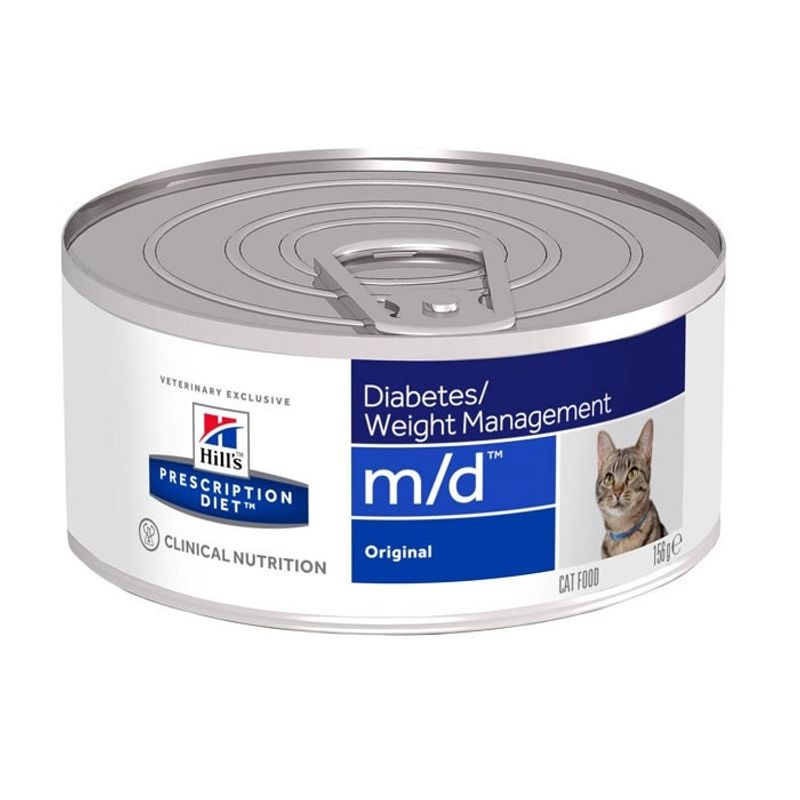 Hill's Prescription Diet M/D Gatto Minced Lattina 156g-1