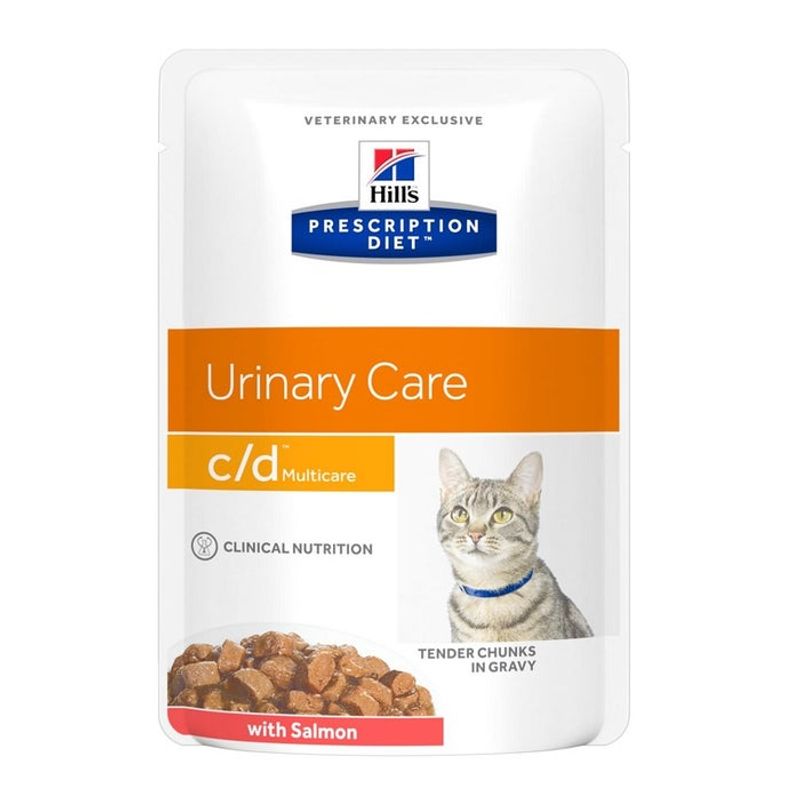 Hill's Prescription Diet C/D Urinary Care Gatto Salmone Bustina 85g-1