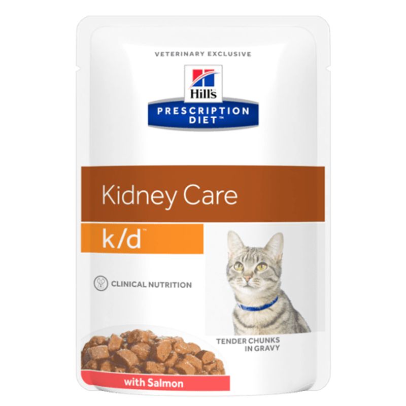 Hill's Prescription Diet K/D Kidney Care Bocconcini Salmone Per Gatti Bustina 85g-1